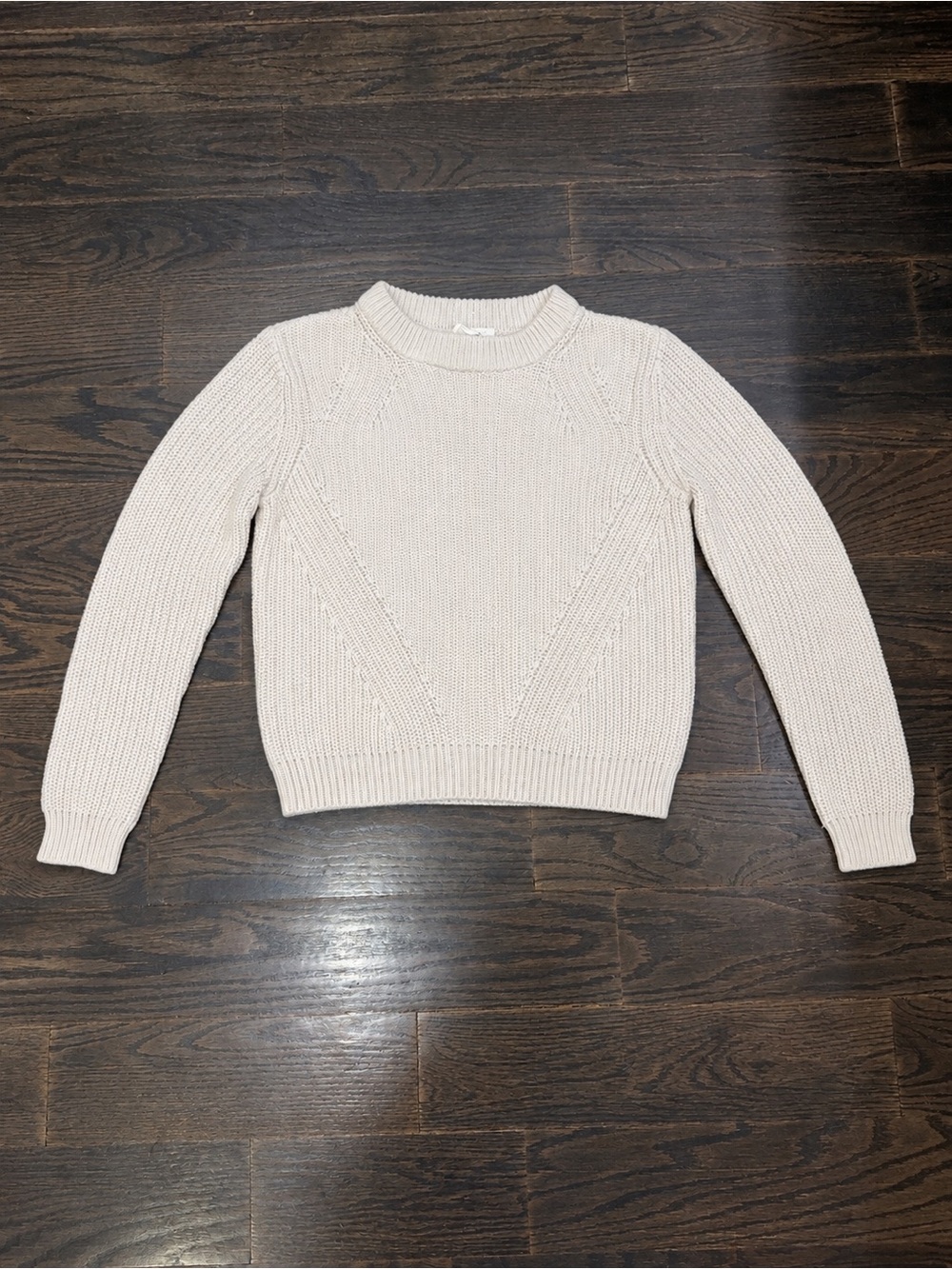 H&M Women’s Cream Knit Crewneck Sweater